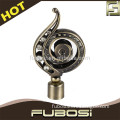 Fubosi new design twisted fabric curtain rod finials in india